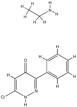 6-chloro-3-phenylpyridazin-4-ol, compound with ethylamine (1:1)  结构式