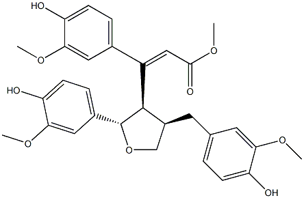 9-O-阿魏酰落叶松脂 结构式