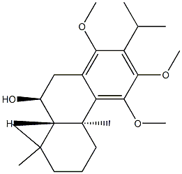 (4bS,8aβ,9β)-4b,5,6,7,8,8a,9,10-Octahydro-1,3,4-trimethoxy-4bα,8,8-trimethyl-2-isopropyl-9-phenanthrenol 结构式