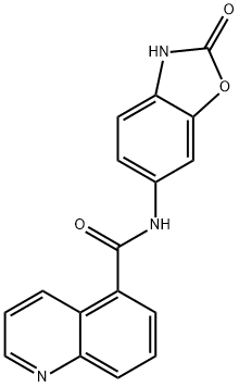 5-Quinolinecarboxamide,N-(2,3-dihydro-2-oxo-6-benzoxazolyl)-(9CI) 结构式