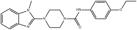 1-Piperazinecarboxamide,N-(4-ethoxyphenyl)-4-(1-methyl-1H-benzimidazol-2-yl)-(9CI) 结构式