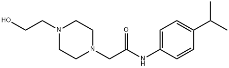 1-Piperazineacetamide,4-(2-hydroxyethyl)-N-[4-(1-methylethyl)phenyl]-(9CI) 结构式