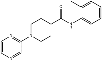 4-Piperidinecarboxamide,N-(2-methylphenyl)-1-pyrazinyl-(9CI) 结构式