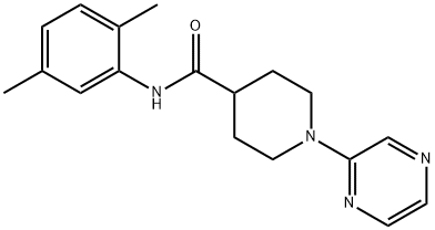 4-Piperidinecarboxamide,N-(2,5-dimethylphenyl)-1-pyrazinyl-(9CI) 结构式