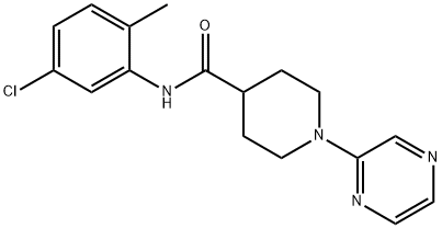 4-Piperidinecarboxamide,N-(5-chloro-2-methylphenyl)-1-pyrazinyl-(9CI) 结构式