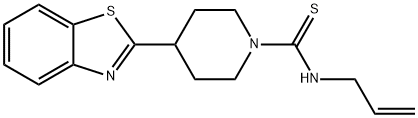 1-Piperidinecarbothioamide,4-(2-benzothiazolyl)-N-2-propenyl-(9CI) 结构式