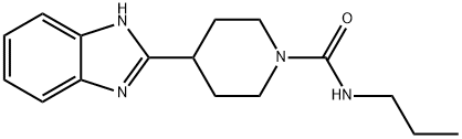 1-Piperidinecarboxamide,4-(1H-benzimidazol-2-yl)-N-propyl-(9CI) 结构式