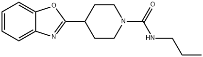 1-Piperidinecarboxamide,4-(2-benzoxazolyl)-N-propyl-(9CI) 结构式