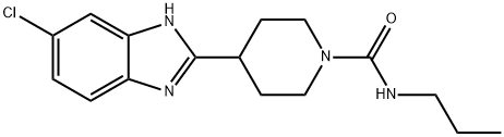 1-Piperidinecarboxamide,4-(5-chloro-1H-benzimidazol-2-yl)-N-propyl-(9CI) 结构式