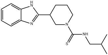 1-Piperidinecarbothioamide,3-(1H-benzimidazol-2-yl)-N-(2-methylpropyl)-(9CI) 结构式