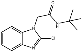 1H-Benzimidazole-1-acetamide,2-chloro-N-(1,1-dimethylethyl)-(9CI) 结构式