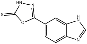 1,3,4-Oxadiazole-2(3H)-thione,5-(1H-benzimidazol-5-yl)-(9CI) 结构式