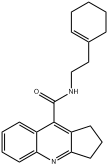 1H-Cyclopenta[b]quinoline-9-carboxamide,N-[2-(1-cyclohexen-1-yl)ethyl]-2,3-dihydro-(9CI) 结构式