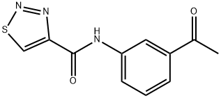 1,2,3-Thiadiazole-4-carboxamide,N-(3-acetylphenyl)-(9CI) 结构式