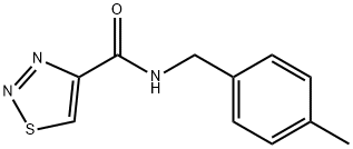 1,2,3-Thiadiazole-4-carboxamide,N-[(4-methylphenyl)methyl]-(9CI) 结构式