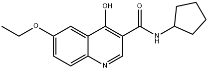 3-Quinolinecarboxamide,N-cyclopentyl-6-ethoxy-4-hydroxy-(9CI) 结构式