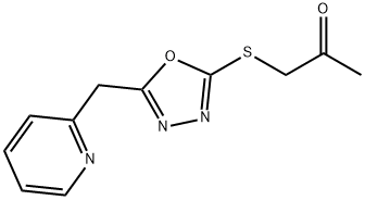 2-Propanone,1-[[5-(2-pyridinylmethyl)-1,3,4-oxadiazol-2-yl]thio]-(9CI) 结构式