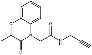 4H-1,4-Benzoxazine-4-acetamide,2,3-dihydro-2-methyl-3-oxo-N-2-propynyl-(9CI) 结构式