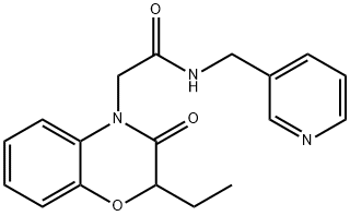 4H-1,4-Benzoxazine-4-acetamide,2-ethyl-2,3-dihydro-3-oxo-N-(3-pyridinylmethyl)-(9CI) 结构式