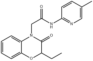 4H-1,4-Benzoxazine-4-acetamide,2-ethyl-2,3-dihydro-N-(5-methyl-2-pyridinyl)-3-oxo-(9CI) 结构式