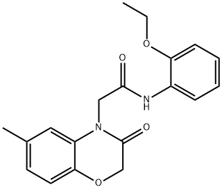 4H-1,4-Benzoxazine-4-acetamide,N-(2-ethoxyphenyl)-2,3-dihydro-6-methyl-3-oxo-(9CI) 结构式