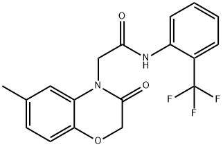 4H-1,4-Benzoxazine-4-acetamide,2,3-dihydro-6-methyl-3-oxo-N-[2-(trifluoromethyl)phenyl]-(9CI) 结构式