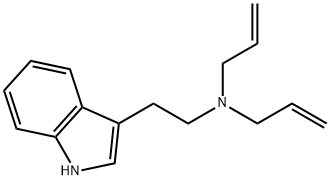 N-(2-(1H-indole-3-yl) ethyl)-N-allylprop-2-en-1-aMine 结构式