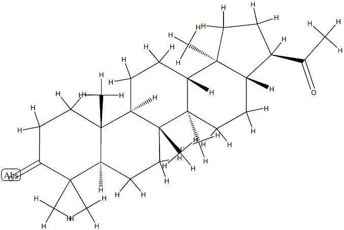 (21R)-29-Norhopane-3,22-dione 结构式