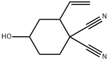 1,1-Cyclohexanedicarbonitrile,2-ethenyl-4-hydroxy-(9CI) 结构式
