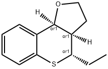 4H-[1]Benzothiopyrano[4,3-b]furan,4-ethyl-2,3,3a,9b-tetrahydro-,(3aR,4S,9bS)-rel-(9CI) 结构式