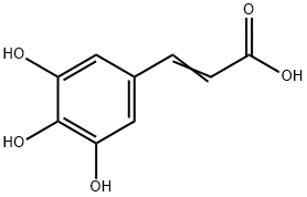 3,4,5-三羟基肉桂酸 结构式