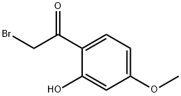 2-溴-1-(2-羟基-4-甲氧基苯基)乙酮 结构式
