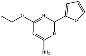 1,3,5-Triazin-2-amine,4-ethoxy-6-(2-furanyl)-(9CI) 结构式