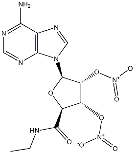 2',3'-di-O-nitro-(5'-N-ethylcarboxamido)adenosine 结构式