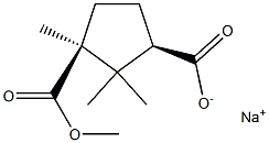 sodium 1-methyl cis-camphorate 结构式