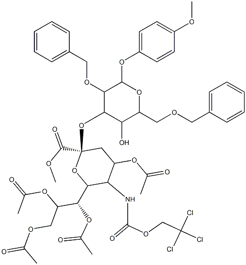 NEU5TROC[1ME,4789AC]Α(2-3)GAL[26BN]-Β-MP 结构式