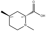 2-Piperidinecarboxylicacid,1,4-dimethyl-,(2R,4R)-rel-(9CI) 结构式
