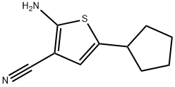 3-Thiophenecarbonitrile,2-amino-5-cyclopentyl-(9CI) 结构式