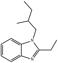 1H-Benzimidazole,2-ethyl-1-(2-methylbutyl)-(9CI) 结构式