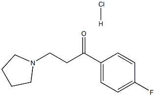 1-PROPANONE,1-(4-FLUOROPHENYL)-3-(1-PYRROLIDINYL)-, HYDROCHLORIDE (1:1) 结构式