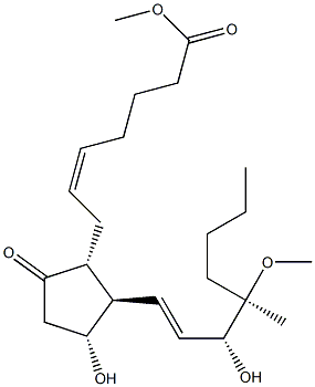 16-methyl-16-methoxyprostaglandin E2 结构式