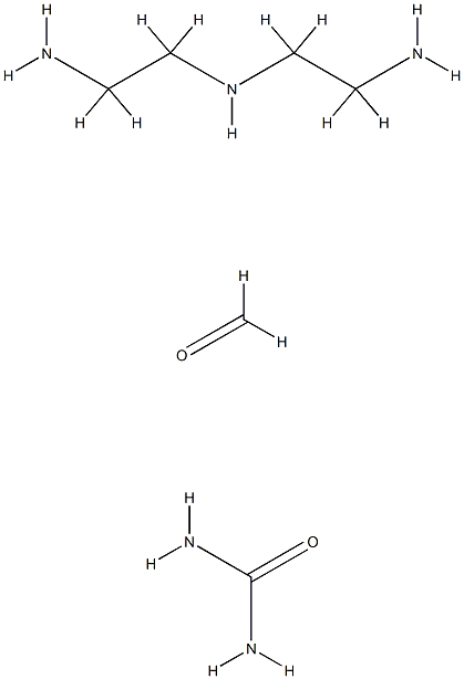 尿素与N-(2-氨乙基)-1,2-亚乙基二胺和甲醛的聚合物 结构式