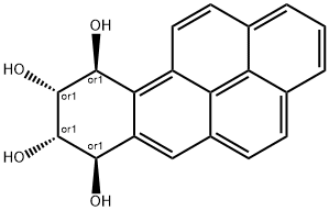 (7R,8S,9R,10S)-rel-7,8,9,10-Tetrahydrobenzo[a]pyrene-7,8,9,10-tetrol 结构式