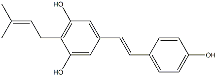 4-Prenylresveratrol 结构式