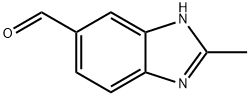 5-甲醛,2-甲基-1H-苯并咪唑 结构式