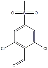 2,6-dichloro-4-(methylsulfonyl)benzaldehyde 结构式