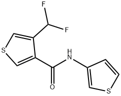 3-Thiophenecarboxamide,4-(difluoromethyl)-N-3-thienyl-(9CI) 结构式