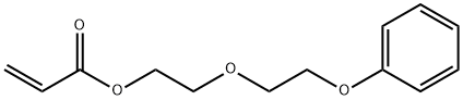 2-丙烯酸-2-(2-苯氧基乙氧基)乙酯 结构式