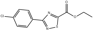 ethyl 3-(4-chlorophenyl)-1,2,4-thiadiazole-5-carboxylate 结构式