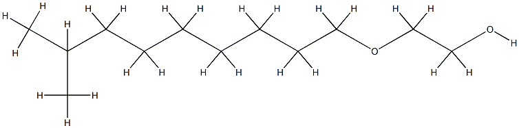 异构十醇聚氧乙烯醚 结构式